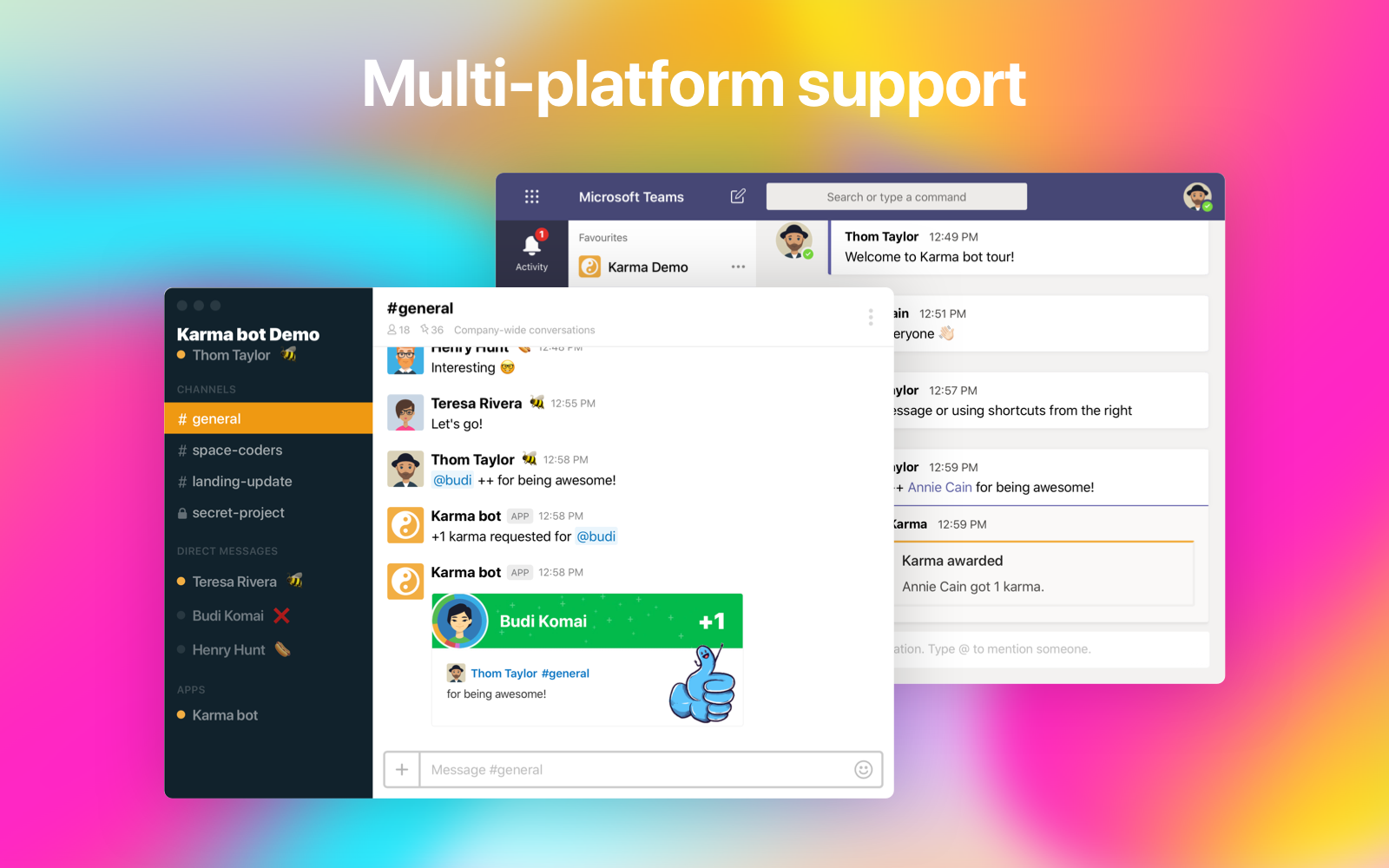 Add Karma To Microsoft Teams or Slack To Make Feedback Easy