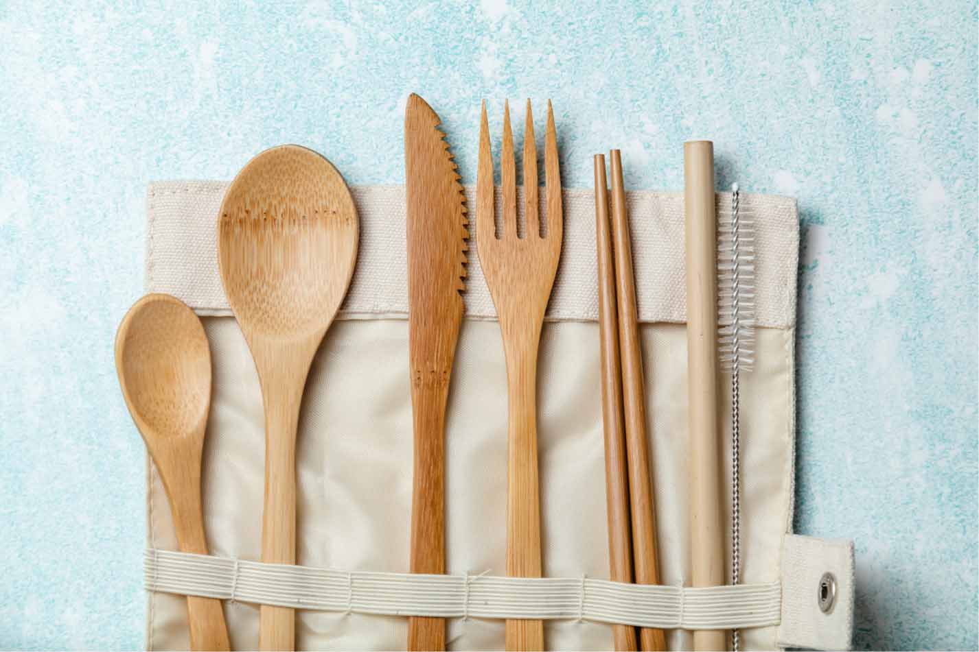 Reusable Bamboo Cutlery Set