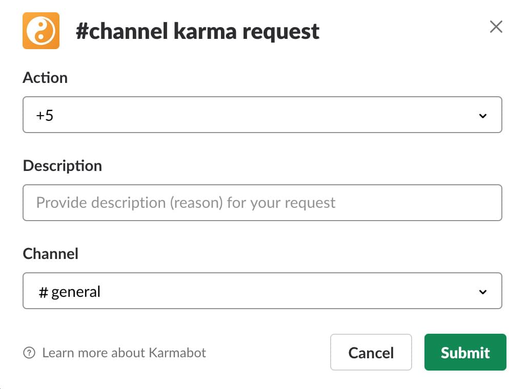 channel karma request