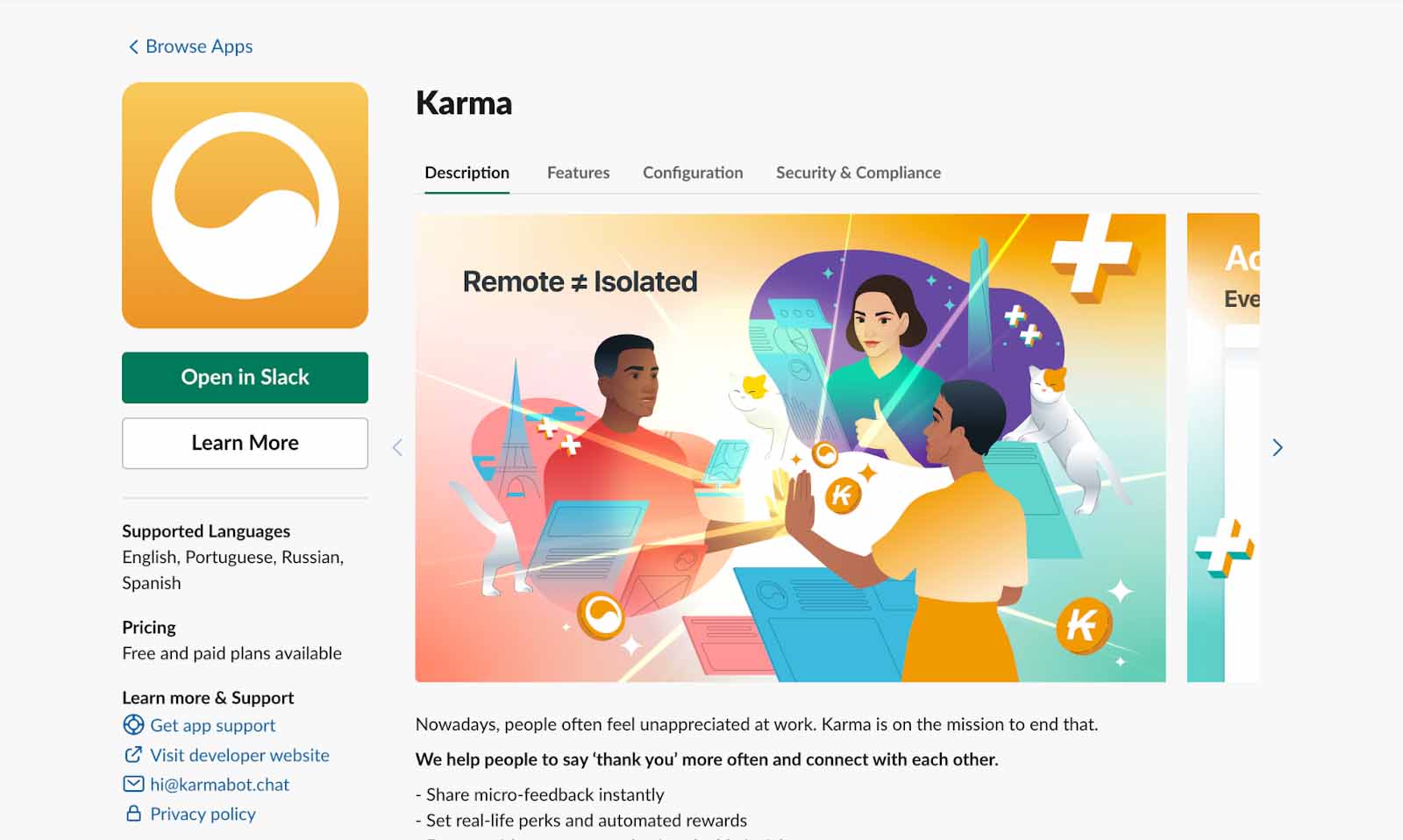 Karma-Slack